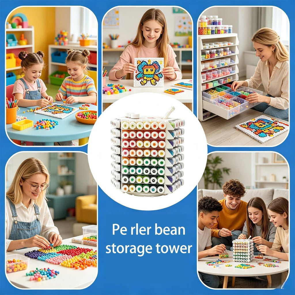 Bead Organizer Rotating Case with 11 Layers Large Capacity and