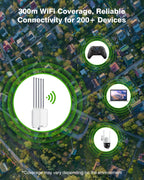 Adalov AX3000 Outdoor WiFi 6 Access Point, Dual Band, POE, IP67