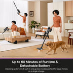 Eureka ReactiSense 350W Anti-Tangle Cordless Stick Vacuum, NEC440BK