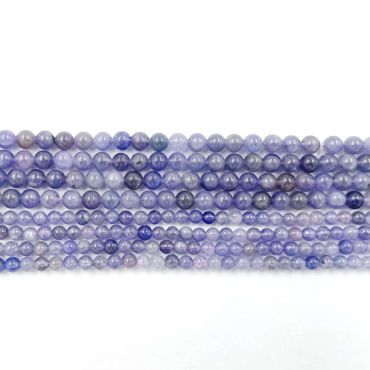 Natural Stone Beads for Jewelry Making Loose Beads with Stretch Cord for Bracelet Necklace Making AAA Tanzanite Beads 6mm