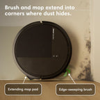 iRobot Roomba 115X Combo Robot Vacuum & Mop, 15,000 Pa, Easy to use, Intense Power-Lifting Suction, LiDAR Navigation, Multiple Cleaning Modes, Avoids Mopping Carpets, Self-Charging