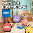 Chompshop ChompSaw Cardboard Cutter, Kid-Friendly Power Tool, Ages 5+