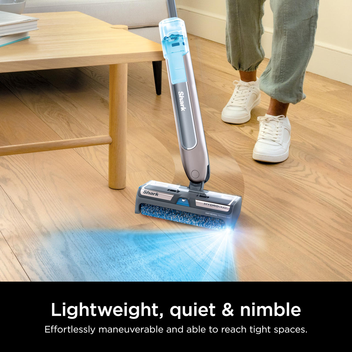 Shark HydroDuo Cordless Hard Floor Cleaning System, Stone Metallic, WW201