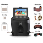 KODAK SCANZA Film & Slide Scanner, 3.5" LCD, 35mm, 126, 110, Super 8 & 8mm