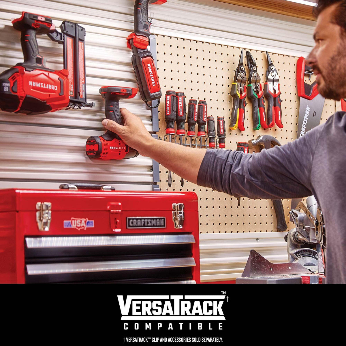 CRAFTSMAN V20 Cordless 8-Tool Combo Kit With Two 2.0 Ah Batteries and Charger (CMCK801D2)