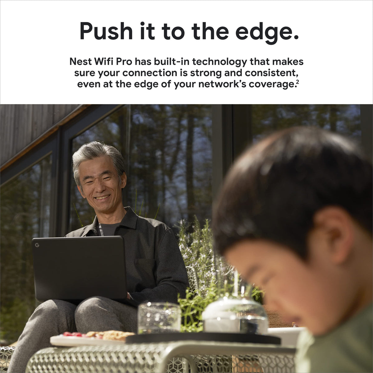 Google Nest WiFi Pro - Wi-Fi 6E - Reliable Home Wi-Fi System with Fast Speed and Whole Home Coverage - Mesh Router - Snow