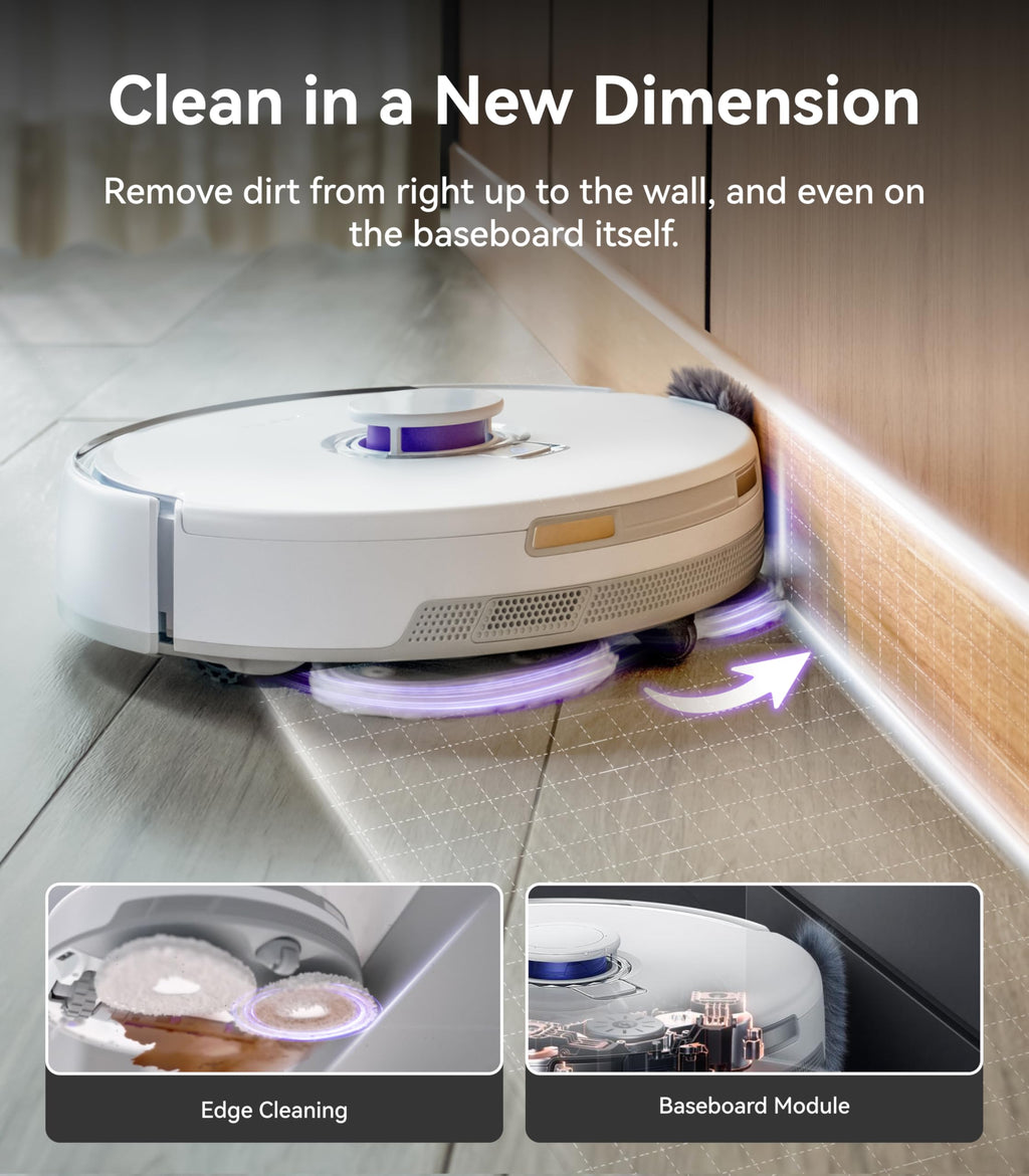 NARWAL Freo Z Ultra Robot Vacuum and Mop Combo, Dual RGB Cameras and Chips, AI Avoidance, 12000Pa Suction, Real-Time Decisions, Adaptive Hot-Water Self Wash & Self Emptying (Renewed)