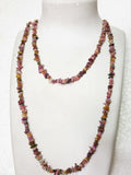 34" Natural Multi-Color Tourmaline Chip Beads Strand -Pack of 15, Gravel Uncut/ Freeform Shape, 150 Ct, Nuggets for Beading- Jewelry Making, Art & Craft, Wholesale