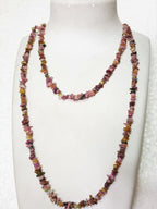 34" Natural Multi-Color Tourmaline Chip Beads Strand -Pack of 15, Gravel Uncut/ Freeform Shape, 150 Ct, Nuggets for Beading- Jewelry Making, Art & Craft, Wholesale