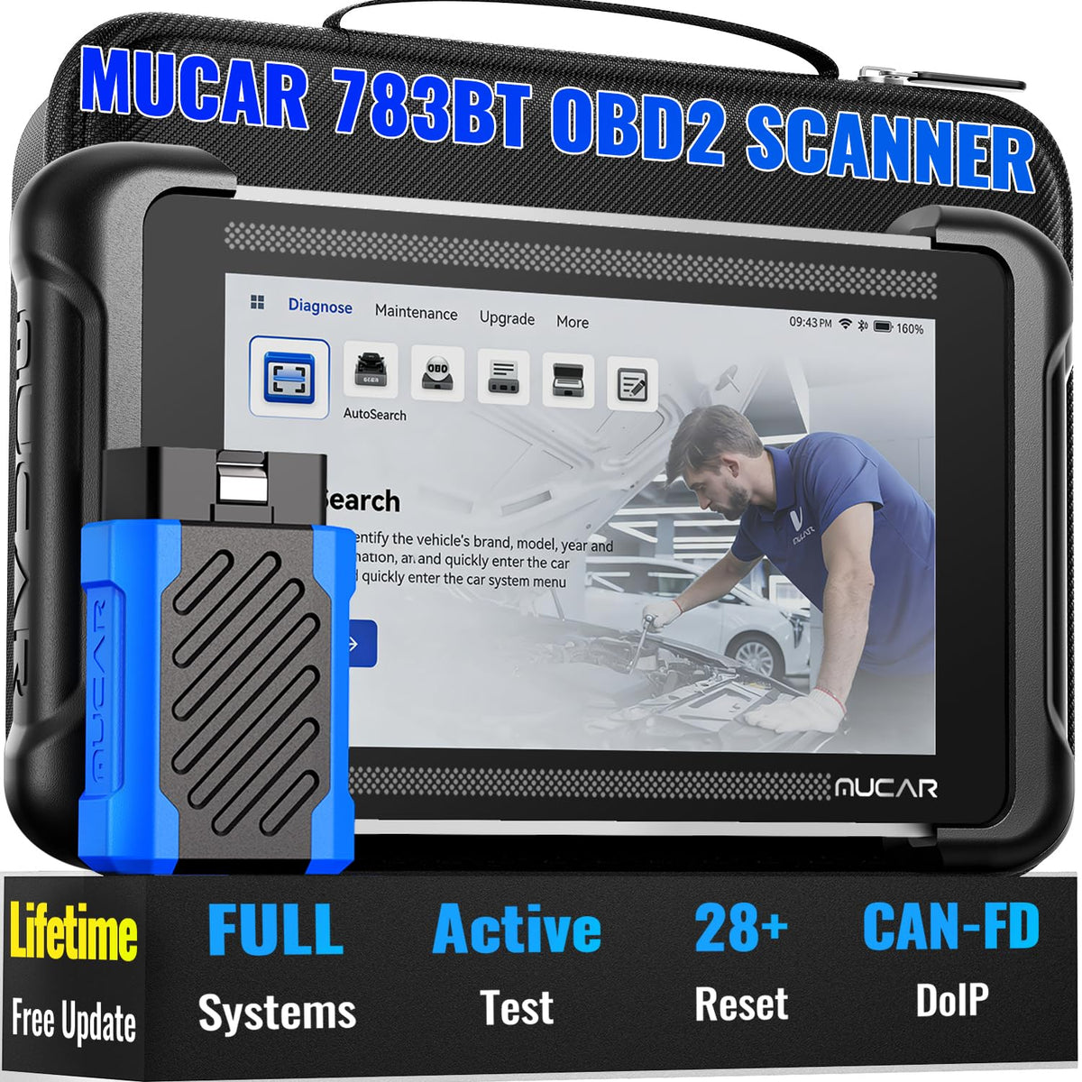 MUCAR 783BT Bidirectional Full System OBD2 Scanner Diagnostic Tool