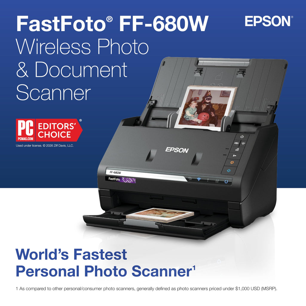 Epson FastFoto FF-680W High-Speed Duplex Photo and Document Scanner