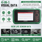 LAUNCH CRP123 Advanced OBD2 Scanner, 8 Reset Scan Tool Lifetime Free Update