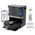 Shark Robot Vacuum & Mop Combo, PowerDetect NeverTouch Pro, Self-Emptying, Self-Refill with Self-Clean Pad Wash & Dry, 60-Day Capacity, 30-Day Refill Tank, UR2850ZE (Renewed)