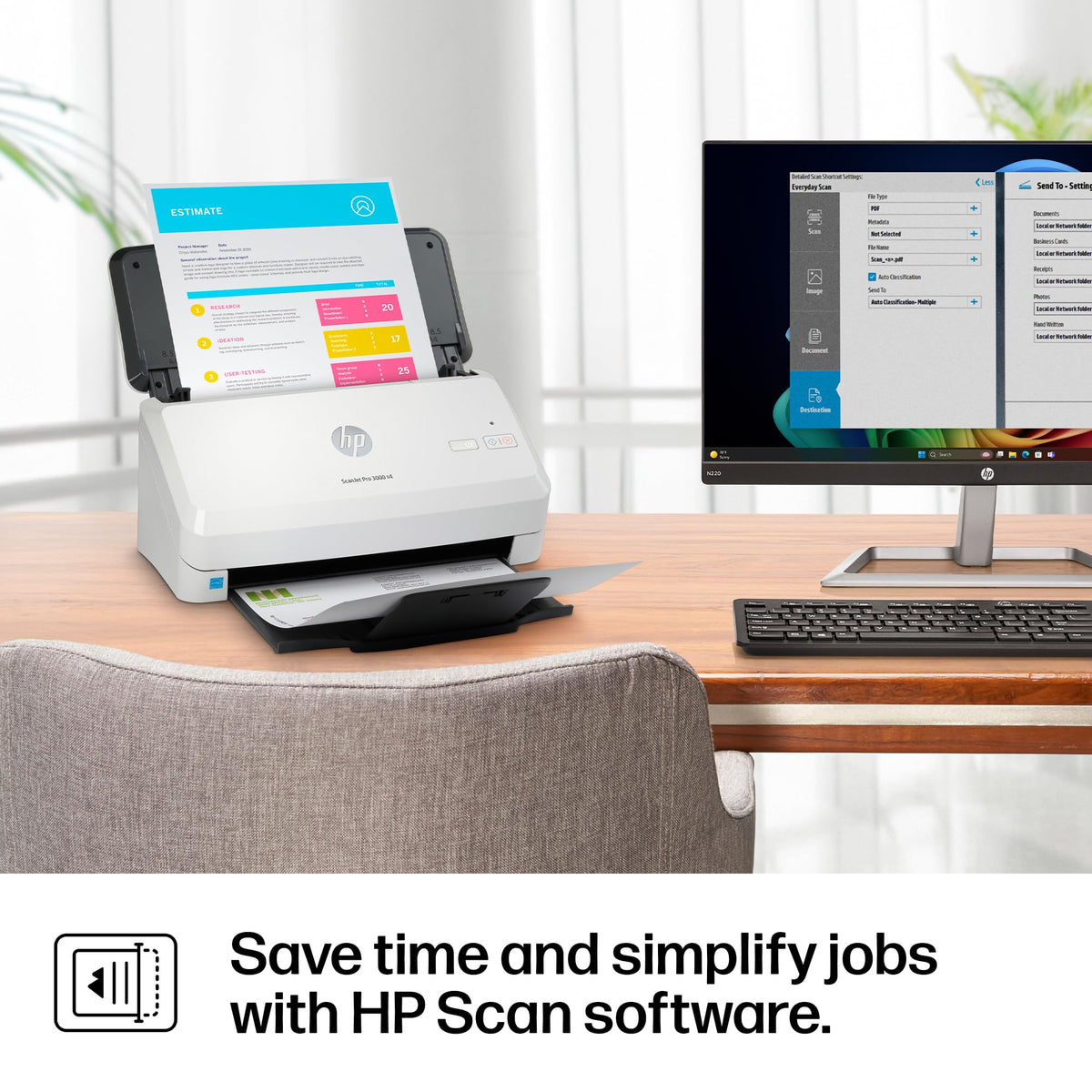 HP ScanJet Pro 3000 s4 Document Scanner | Duplex | ADF