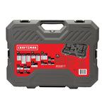 CRAFTSMAN OVERDRIVE 154-Piece Gunmetal Chrome Mechanics Tool Set, Standard SAE/Metric Socket Set, with Hard Case (CMMT99154L)