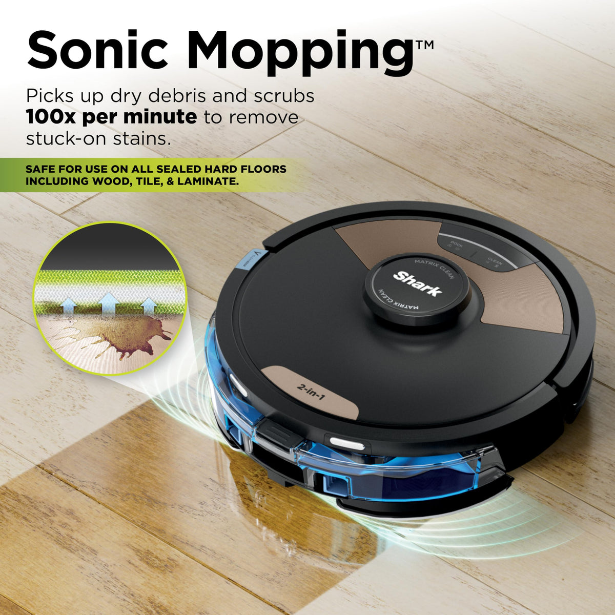 Shark Matrix Plus 2-in-1 Robot Vacuum & Mop, Black/Mocha Silver, AV2630WA