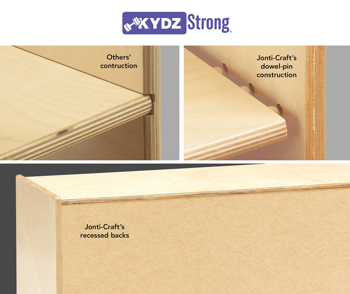 Jonti-Craft 0612JC 12 Bins Mobile Storage Without Bins