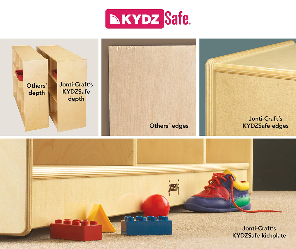 Jonti-Craft 0612JC 12 Bins Mobile Storage Without Bins