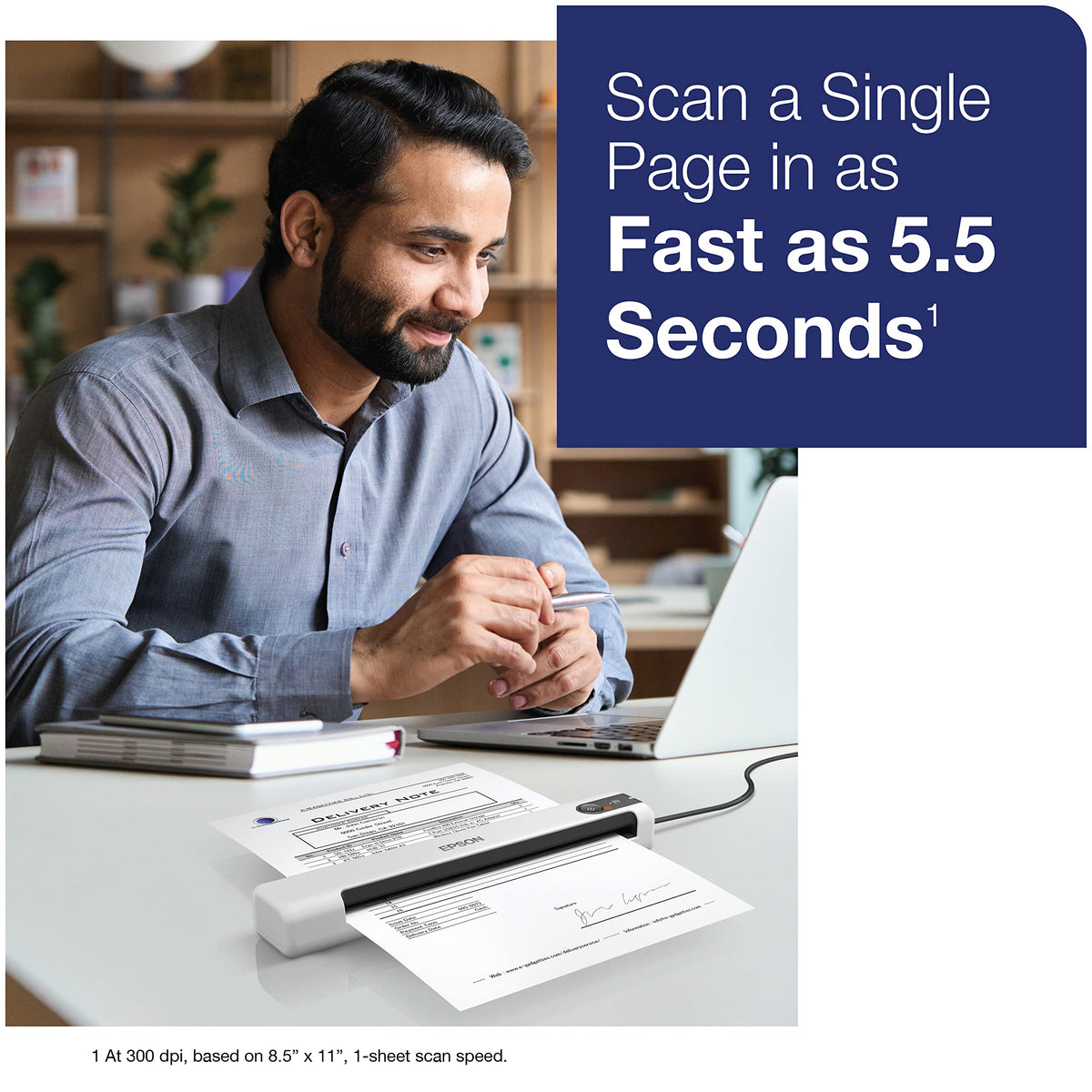 Epson DS-70 Portable Document Scanner Mobile Single-Sheet Scanner