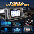 2026 FOXWELL NT614 Elite OBD2 Scanner, 4 Systems, 5 Resets Code Reader