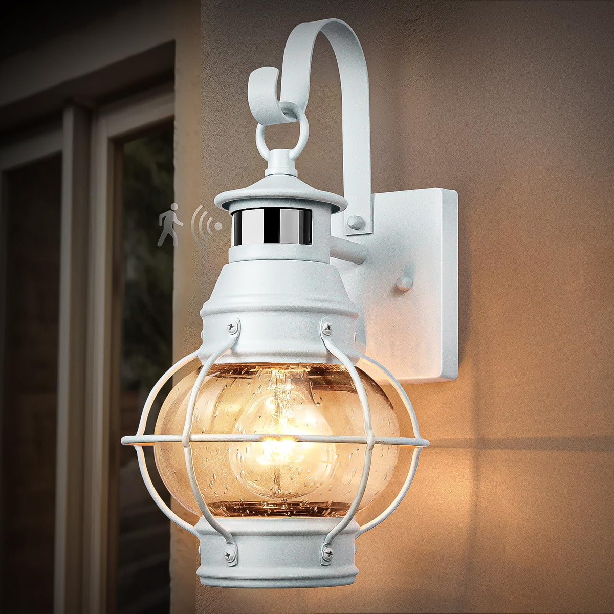Lamomo 2-Pack Motion Sensor Wall Lights, Porch/Garage/Doorway
