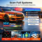 Autel Scanner MaxiCOM MK808S: 2026 Bidirectional Tool as MaxiCheck MX900 MK900BT MK808BT Pro MX808S 808Z, 28+ Service for 200+ Brands, 3000+ Active Test, All System Diagnose, Injector, FCA & SGW OS 11
