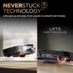 Shark PowerDetect NeverTouch Pro Robot Vacuum & Mop, Black,RV2820ZE