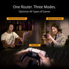 ASUS TUF Gaming WiFi 6 Router (TUF-AX6000) -Dedicated Gaming Port, Dual 2.5G Port, 3 Steps Port Forwarding, Extendable Router with AiMesh (Renewed)