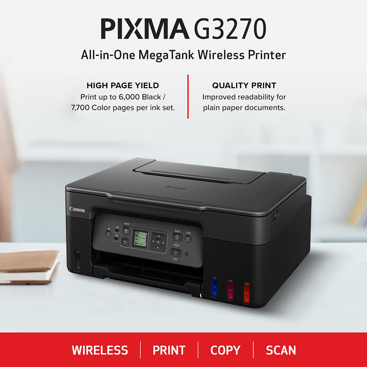 Canon MegaTank G3270 All-in-One Wireless Color Printer