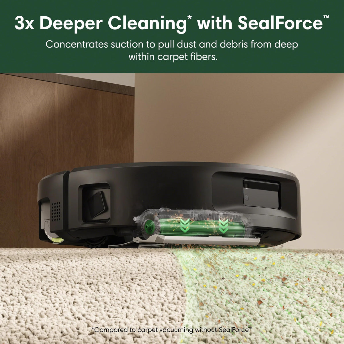 iRobot Roomba Max 875 Robot Vacuum & Mop Combo, 40,000Pa Suction, SealForce + Tornado-Like Airflow, Heated Mist & Mop, Hot Wash/Heat Dry Roller Mop, Self-Emptying, AutoWash Dock, LiDAR Navigation