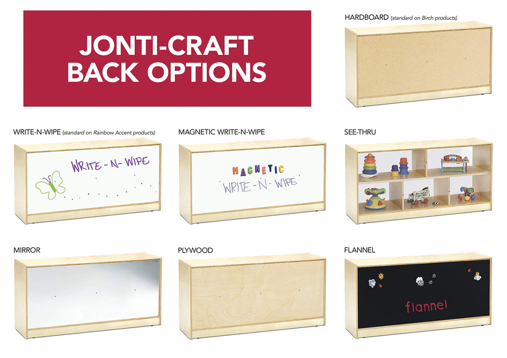Jonti-Craft 0612JC 12 Bins Mobile Storage Without Bins