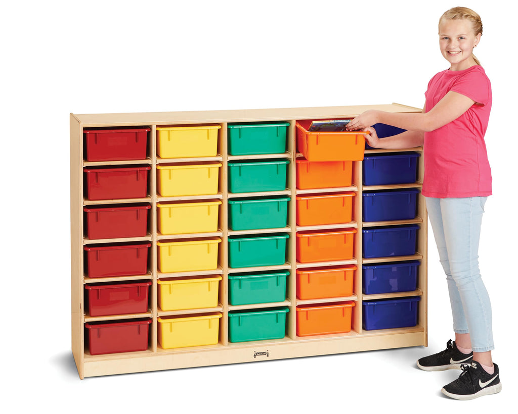 Jonti-Craft 30 Mobile Storage with Colored Tubs