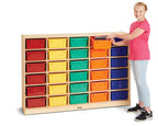 Jonti-Craft 30 Mobile Storage with Colored Tubs