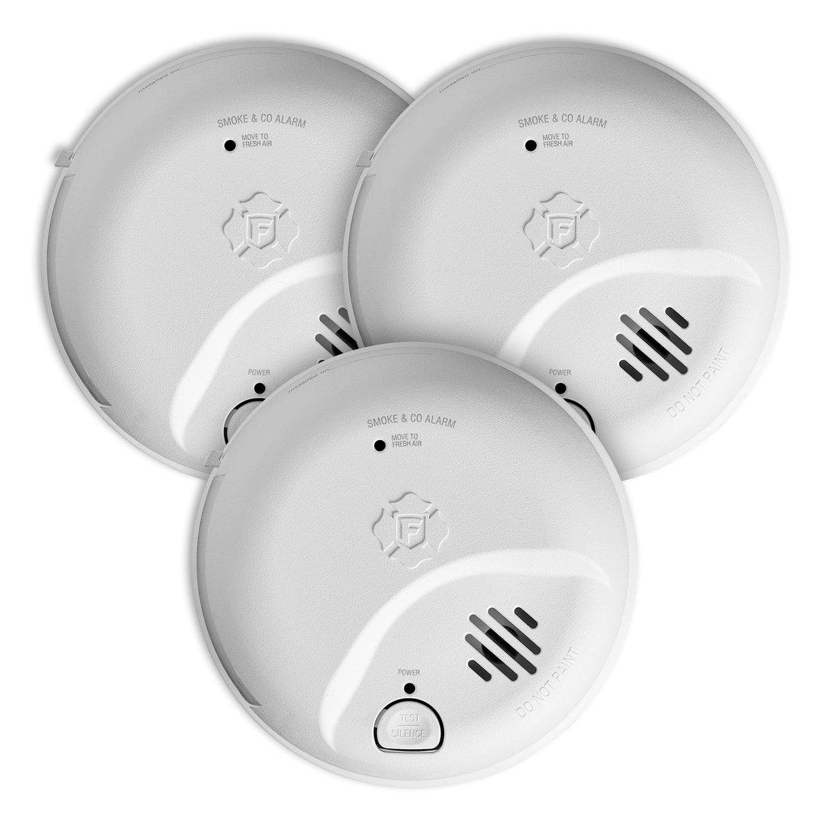 FIRST ALERT BRK SC9120B-3 Hardwired Smoke and Carbon Monoxide (CO) Detector with Battery Backup, White, Pack of 3