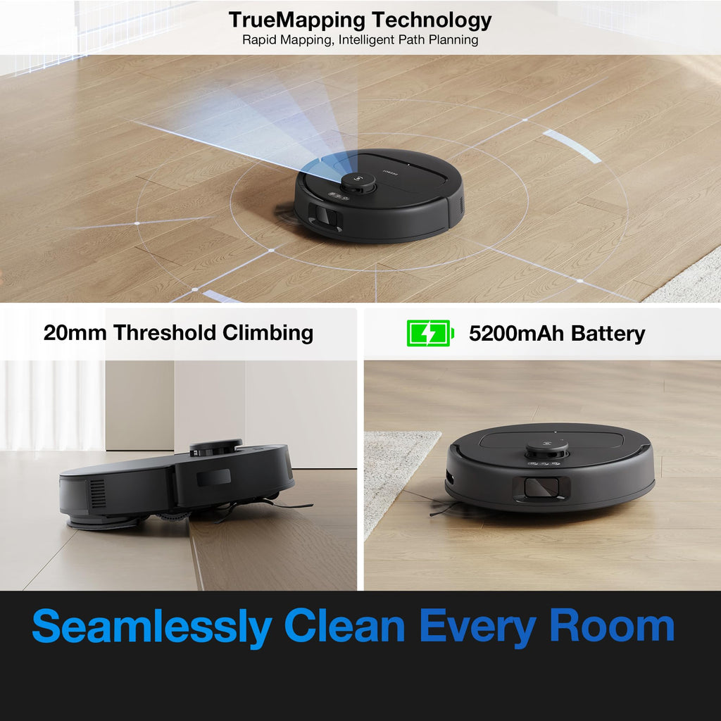 ECOVACS DEEBOT N20e Plus Robot Vacuum and Mop, 10000Pa Suction