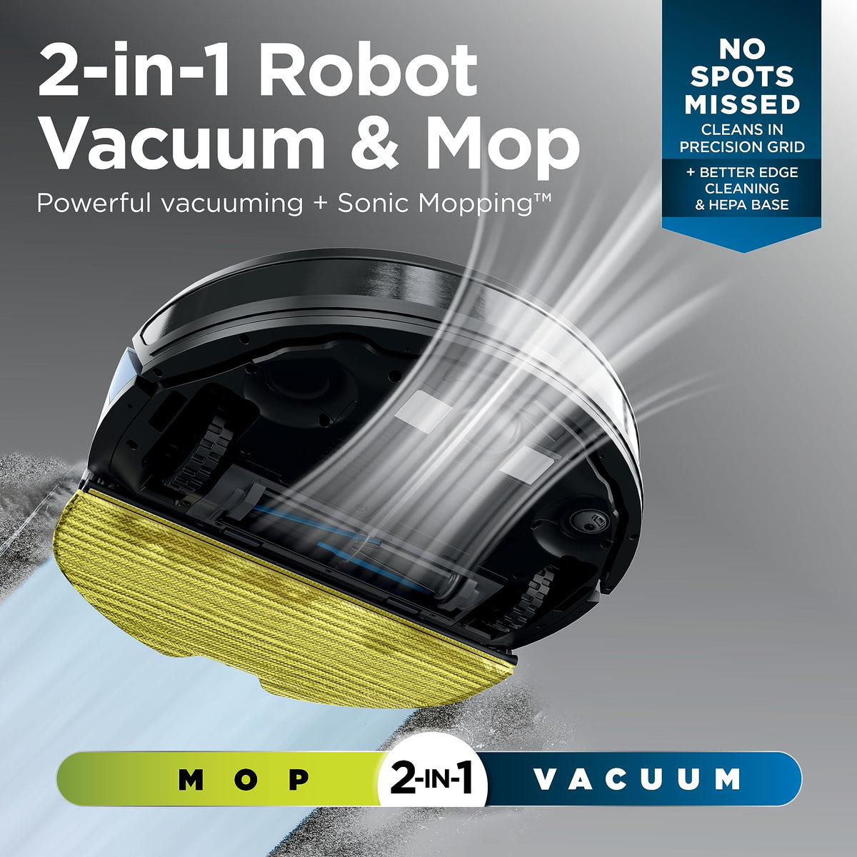 Shark Matrix Plus 2-in-1 Robot Vacuum & Mop, Black/Silver,RV2610WA