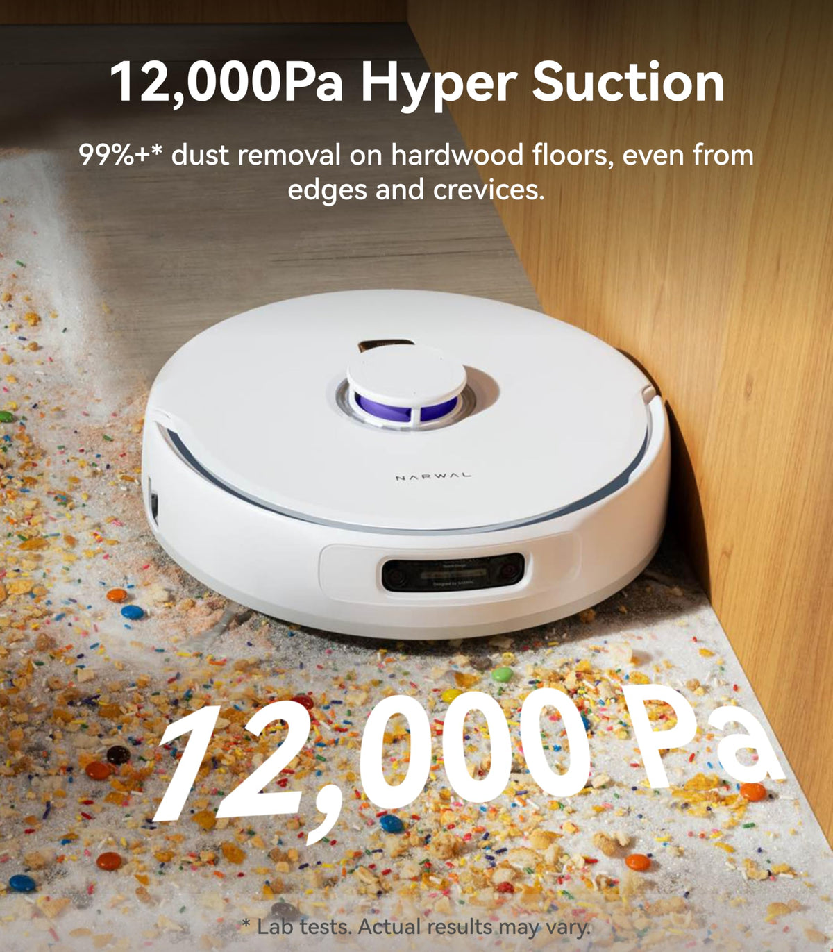 NARWAL Freo Z Ultra Robot Vacuum and Mop Combo, Dual RGB Cameras and Chips, AI Avoidance, 12000Pa Suction, Real-Time Decisions, Adaptive Hot-Water Self Wash & Self Emptying (Renewed)