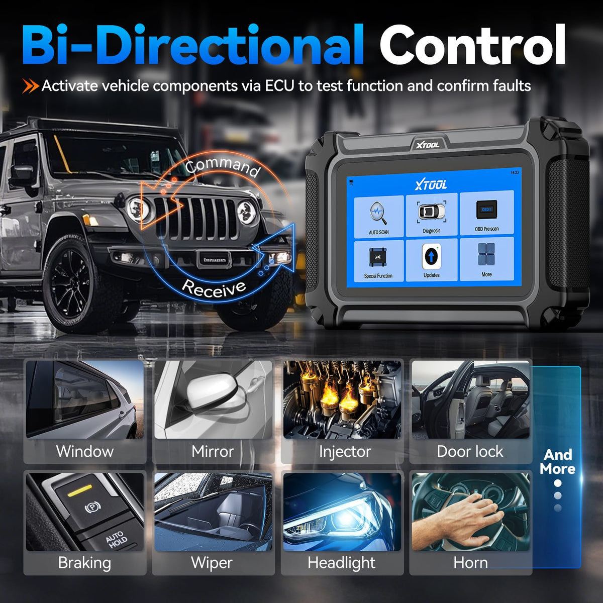 XTOOL IP500 for Toyota OBD2 Scanner,Full Systems Bidirectional Scan Tool