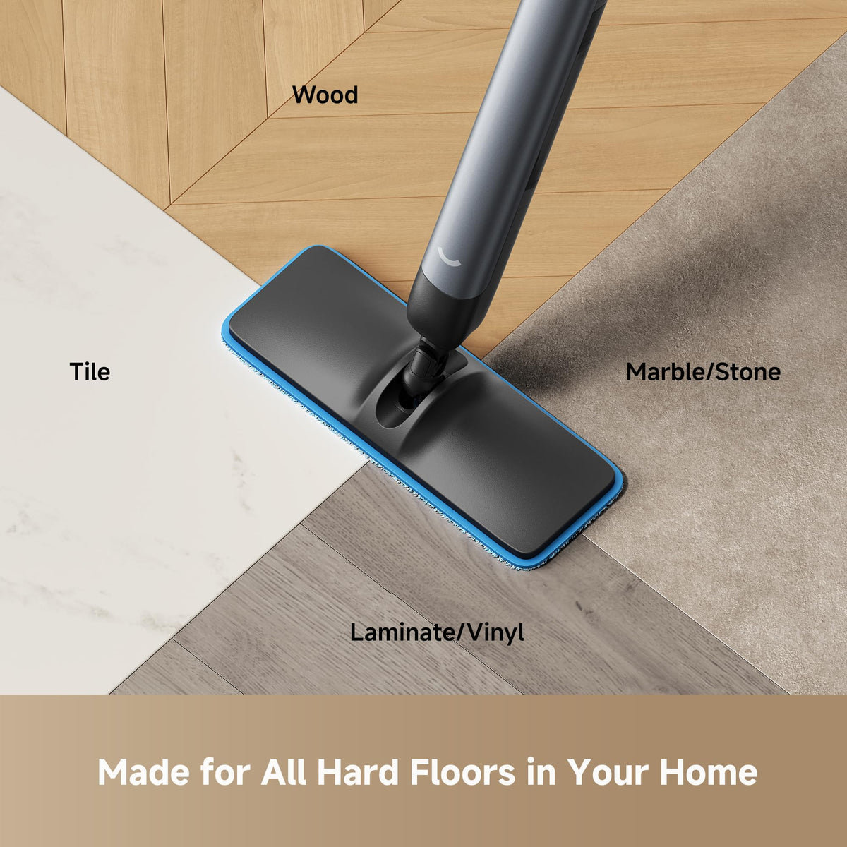 dreame Cordless Electric Mop with Water Tanks, Auto Absorption