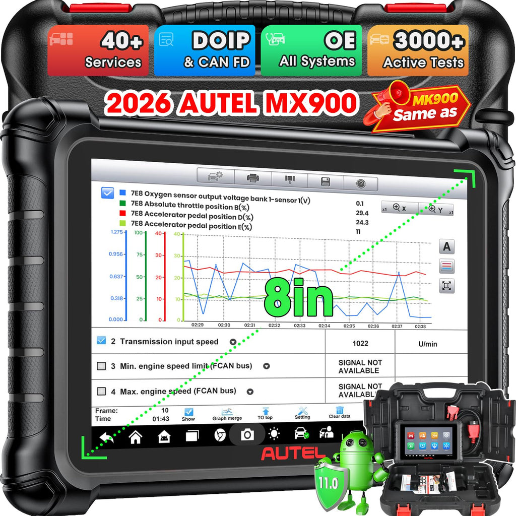 Autel Scanner MaxiCheck MX900, 2026 US Ver. of MK900 MK900BT, CAN FD & DoIP