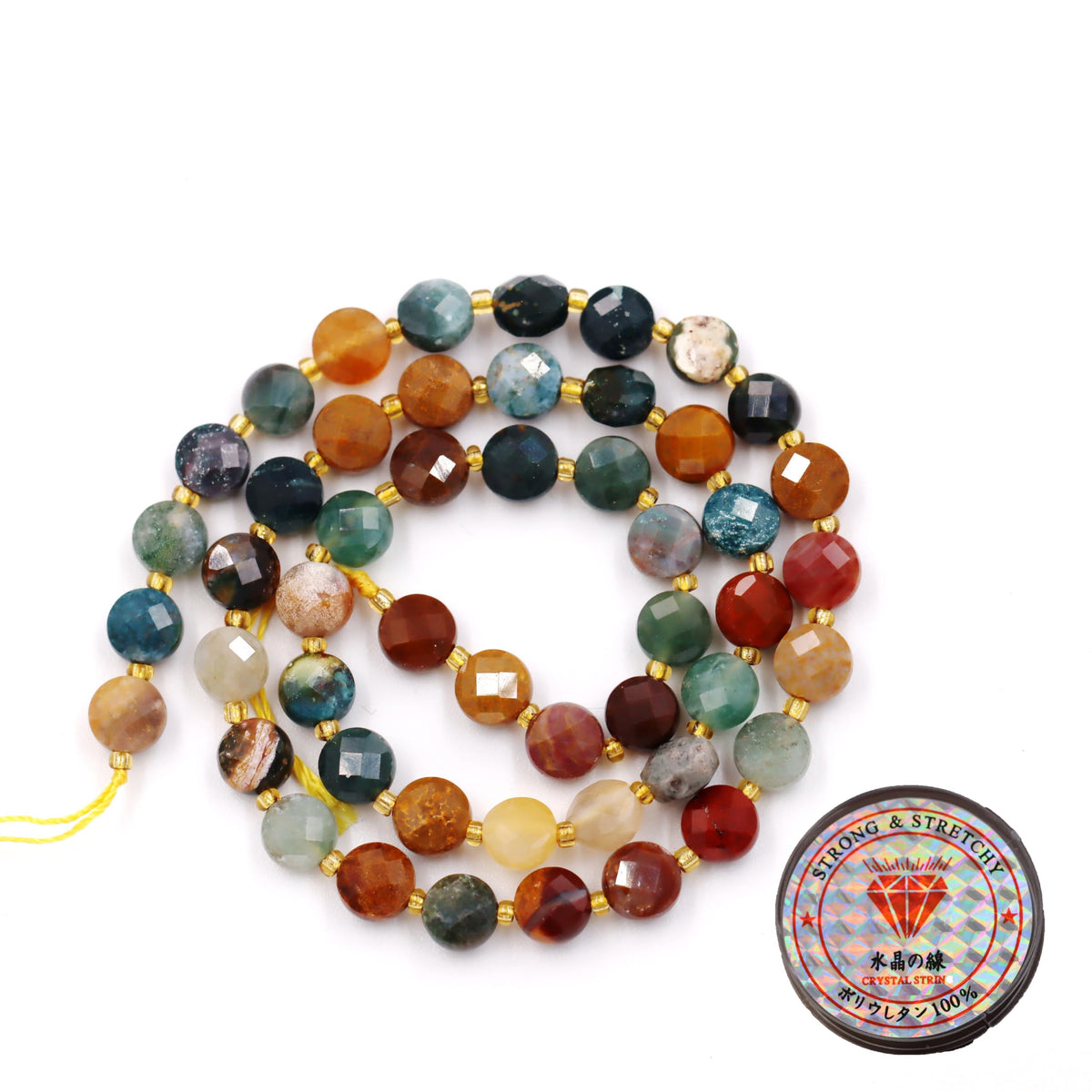 Natural Stone Beads for Jewelry Making Loose Beads with Stretch Cord for Bracelet Necklace Making AAA Tanzanite Beads 6mm