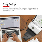 Canon imageFORMULA R40II Office Document Scanner - Duplex Scanning, Easy Setup, Scans a Wide Variety of Documents, Scans to Cloud