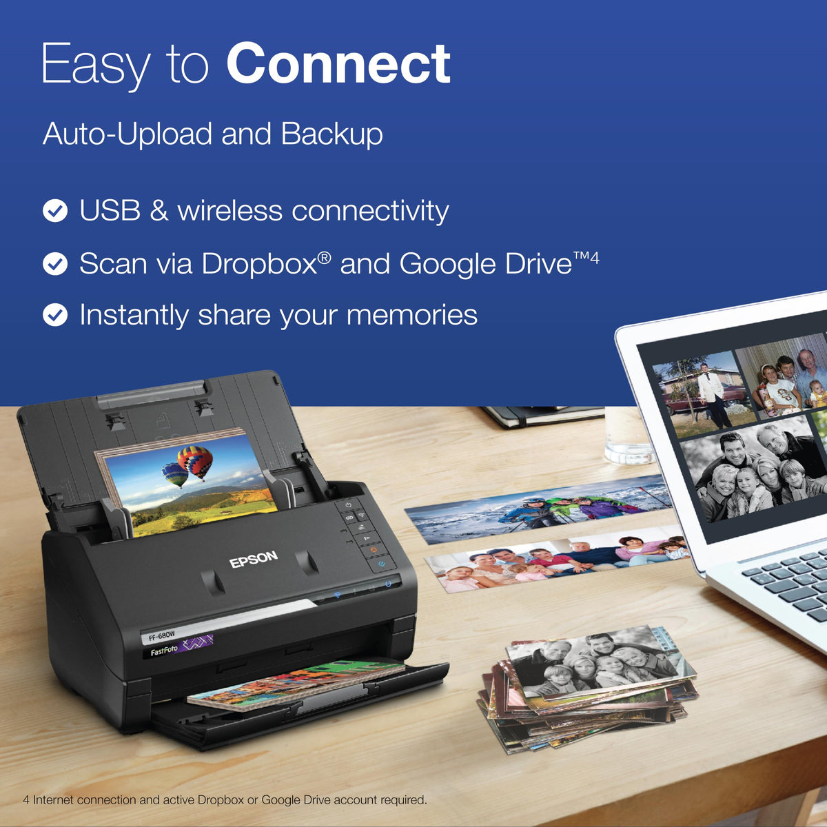 Epson FastFoto FF-680W High-Speed Duplex Photo and Document Scanner