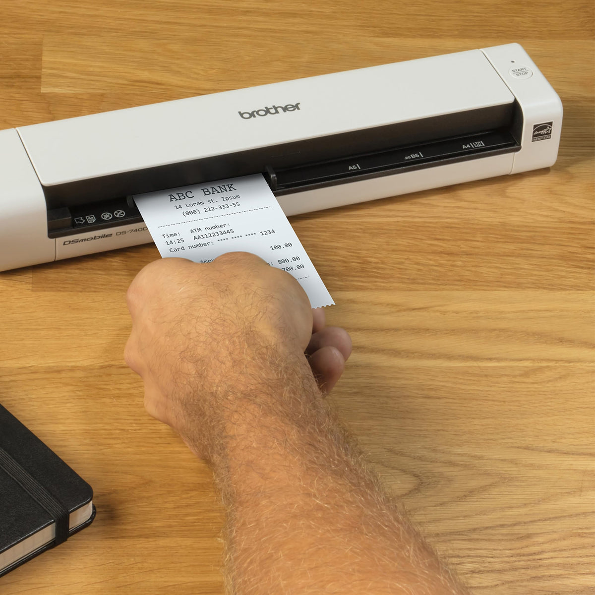 Brother DS-740De Duplex Compact Mobile Document Scanner