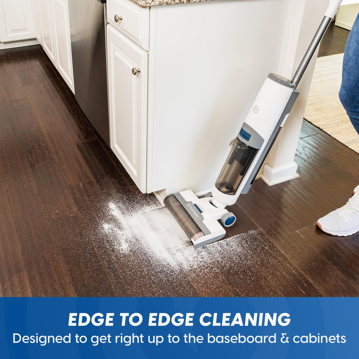 Vacmaster Cordless Wet Dry Vacuum & Mop, Self-Cleaning Hard Floor Cleaner