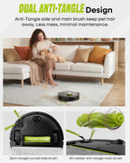 MONSGA Robot Vacuum and Mop, 90 Days Self-Emptying with 10000Pa Suction