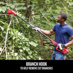 CRAFTSMAN Pole Saw, Pole Saws for Tree Trimming, Cordless V20 Tool-Only Tree Trimmer, Up to 14 Ft Extended Reach (CMCCSP20B)