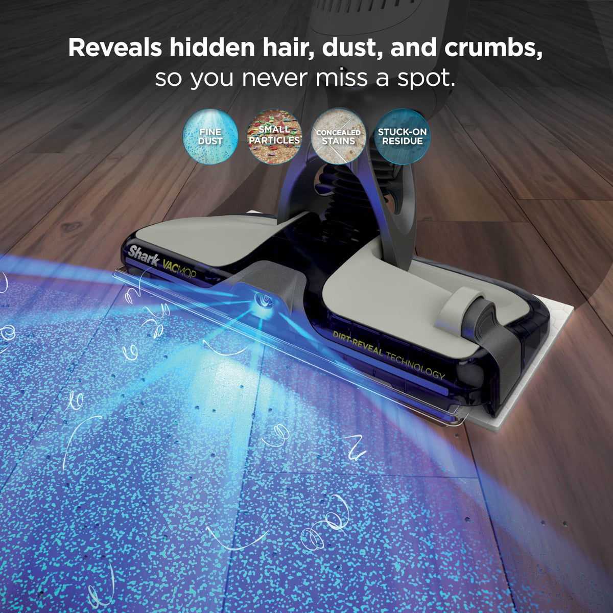 Shark VACMOP Reveal Cordless Vacuum & Spray Mop, Ivory, VM401IV
