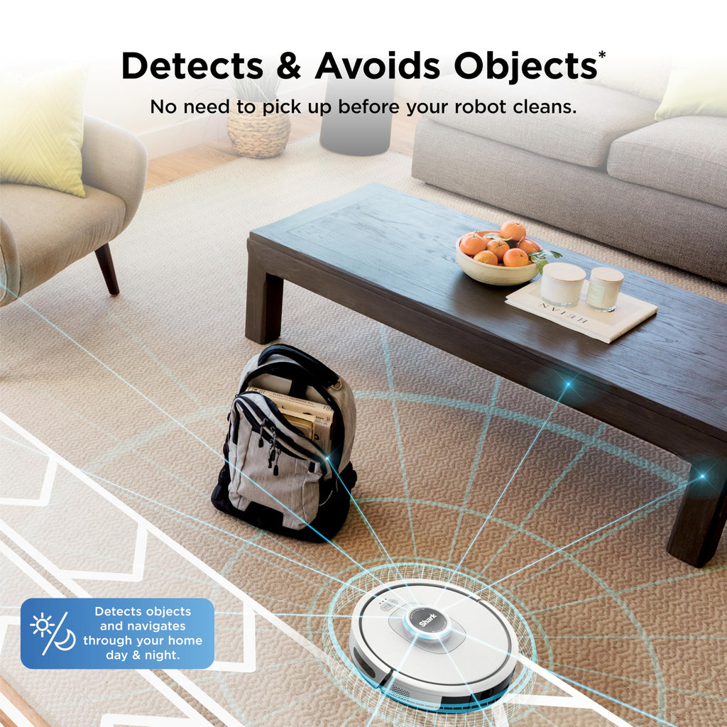 Shark AI Ultra Robot Vacuum, Black/Silver, Carpet and Hard Floors, AV2511AE
