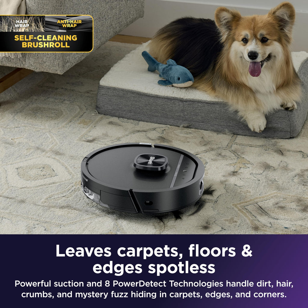 Shark PowerDetect UV Reveal 2-in-1 Robot Vacuum & Mop, Black, RV3020XE